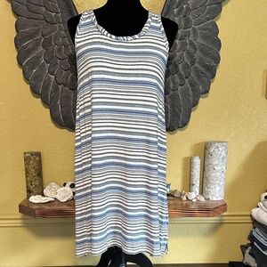 Max Studio Striped Sleeveless Dress